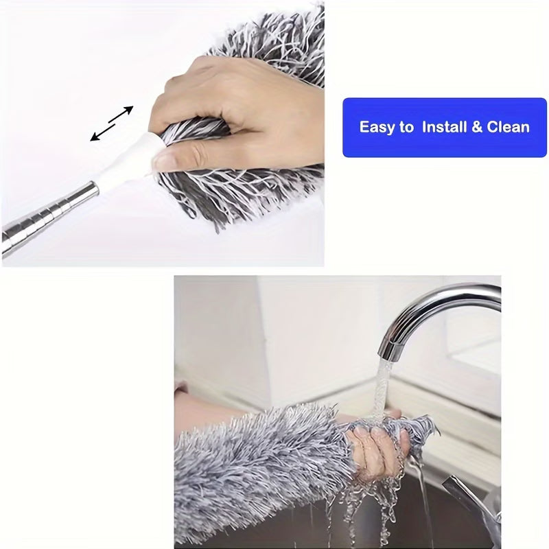 Plumero de microfibra con extensión™Perfecta para alcanzar zonas altas o difíciles.