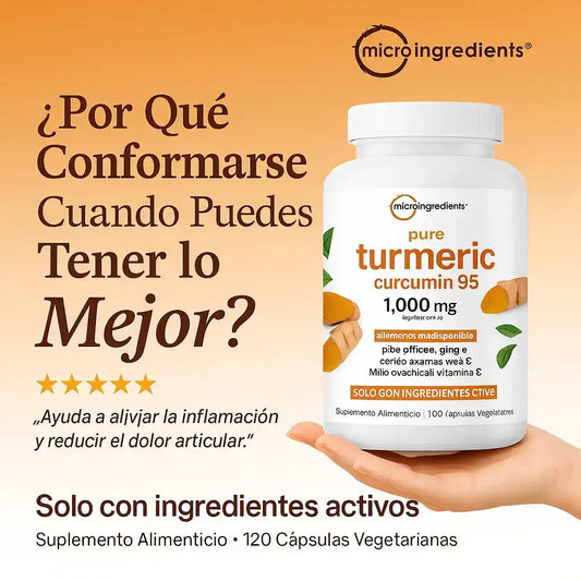 Tumeric Curcumin™ El Antiinflamatorio Natural Más Potente  X 120 Cápsulas