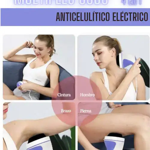 Masajeador Infrarrojo Body™ 4 cabezales intercambiables. Tu ritual contra la ceulitis👑