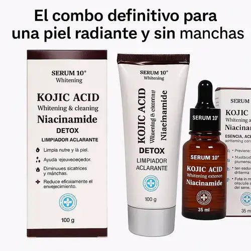 Kit Serum Kojic 35ml + Jabon limpiador Kojic ¡Despídete de las Manchas!