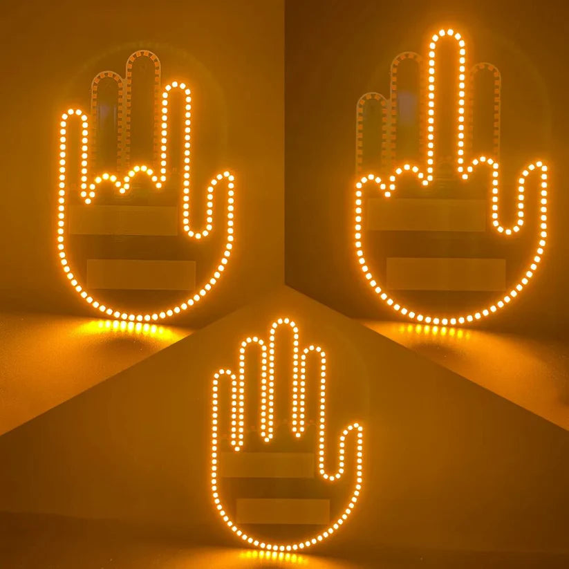 SEÑALES DE CARRETERA CON LUZ LED + CONTROL REMOTO PARA CARRO