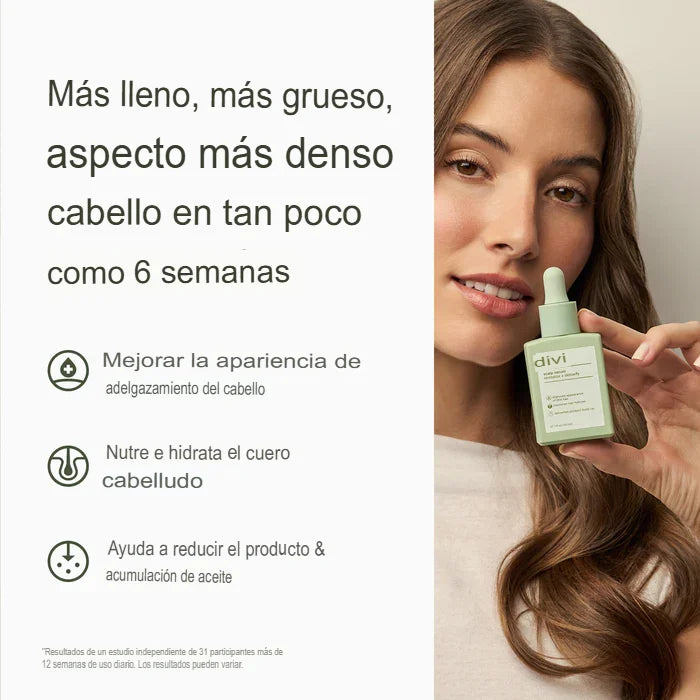 ¡Recupera tu cabello con suero Divi™! No tienes por qué vivir con la caída de cabello y el cuero cabelludo destrozado