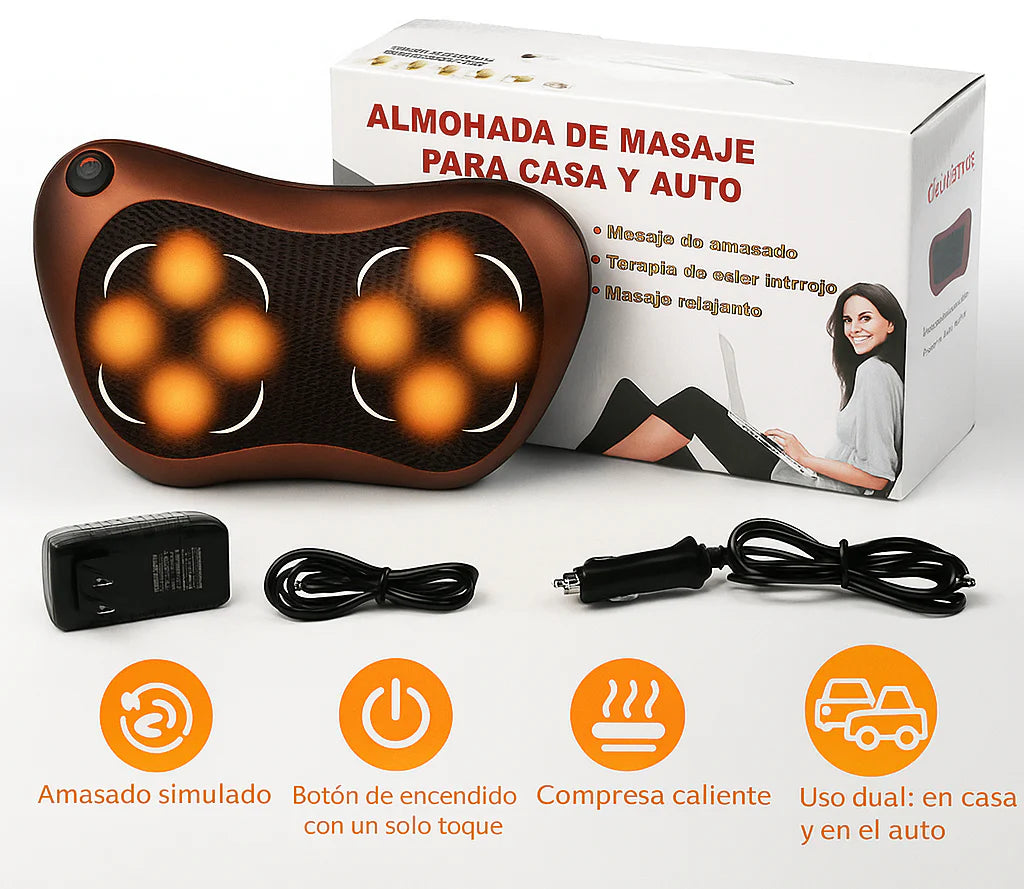 Masajeador con Infrarrojo™ Elimina el dolor por problemas discales y la rigidez matutina sin cirugía, en solo 15 minutos al día