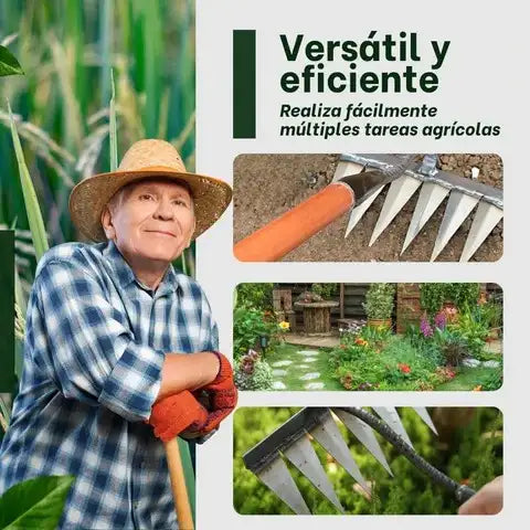 Herramienta multifuncional para el mantenimiento del suelo RASTRILLO DESHIERBE™