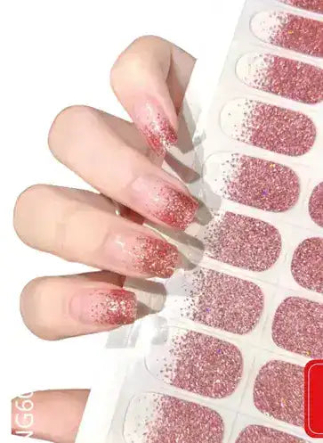 PEGATINAS UÑAS EN GEL SEMICURADAS 20 UNID + 🎁LAMPARA UV