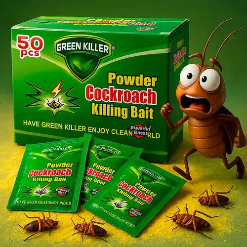 Ultra Mata Cucarachas™ Un tratamiento efectivo que las elimina desde el nido y evita que regresen.🎁CAJA X 50 SOBRES