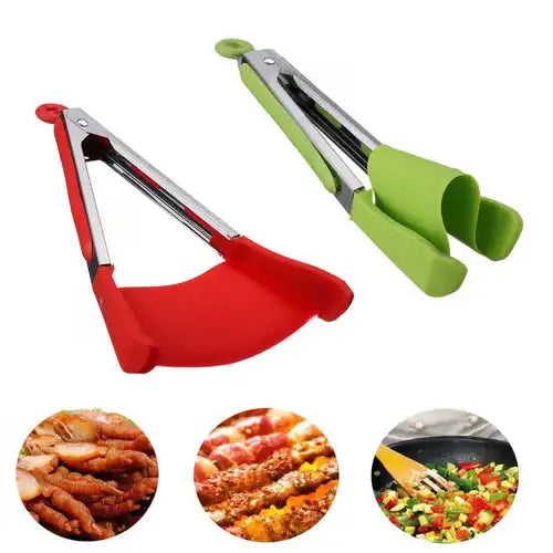Pinza y Espátula Inteligente 2 en 1™ ¡El mejor utensilio que puedes tener en tu cocina!