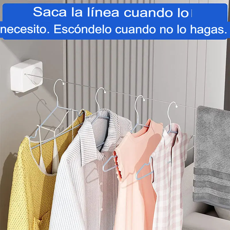 Tendedero retráctil® Resistente, compacto y ahorra espacio