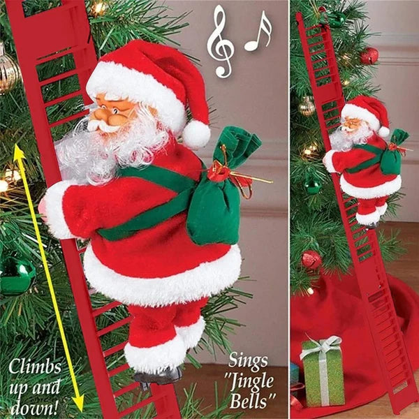 🎅✨ Papá Noel Escalando la Magia de la Navidad