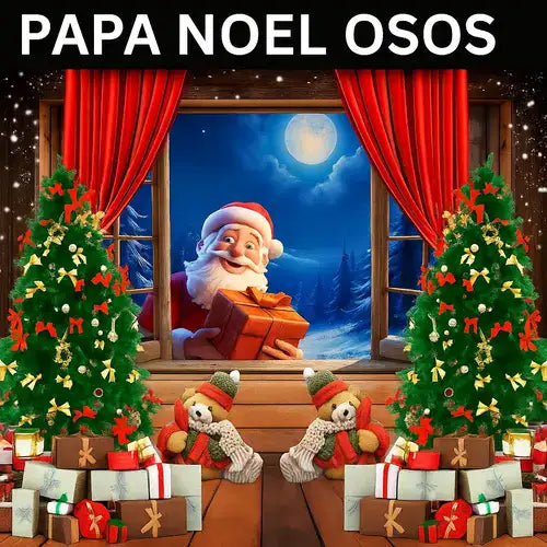 Telon Navideño 2.50 m de alto x 3 m de ancho. 🎄 El fondo perfecto para tus fotos, reuniones y recuerdos navideños.