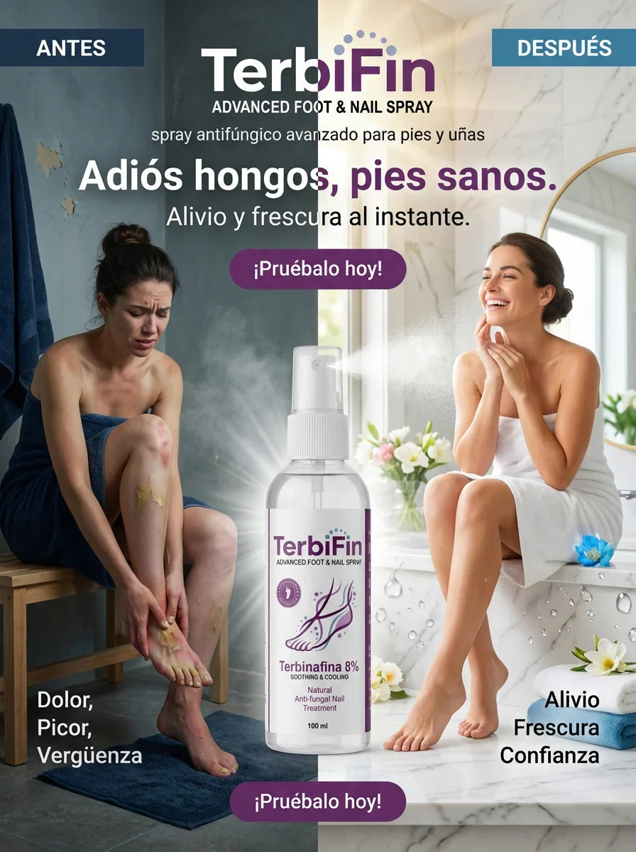 Terbifin™ Spray Antifúngico Avanzado para Pies y Uñas