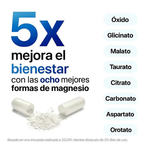 🎁OFERTA X2 TARROS🌿 MAGNESIUM COMPLEX™ 5 EN 1:  El magnesio más completo del mercado, con beneficios comprobados para cuerpo y mente.