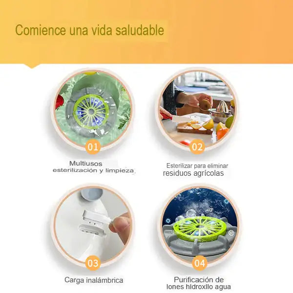 Lavadora portátil de frutas y verduras ¡Oferta potente! 🍉50 % de descuento por tiempo limitado🥬