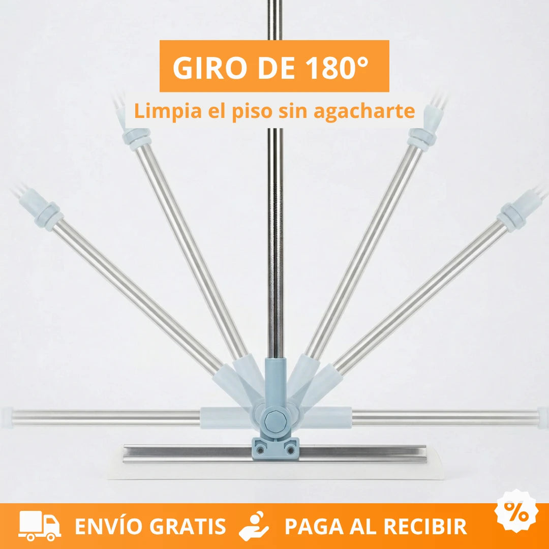 Jalador Mágico de Silicona™ Limpieza multisuperficie para suelos, alfombras y ventanas.