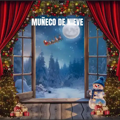 Telon Navideño 2.50 m de alto x 3 m de ancho. 🎄 El fondo perfecto para tus fotos, reuniones y recuerdos navideños.