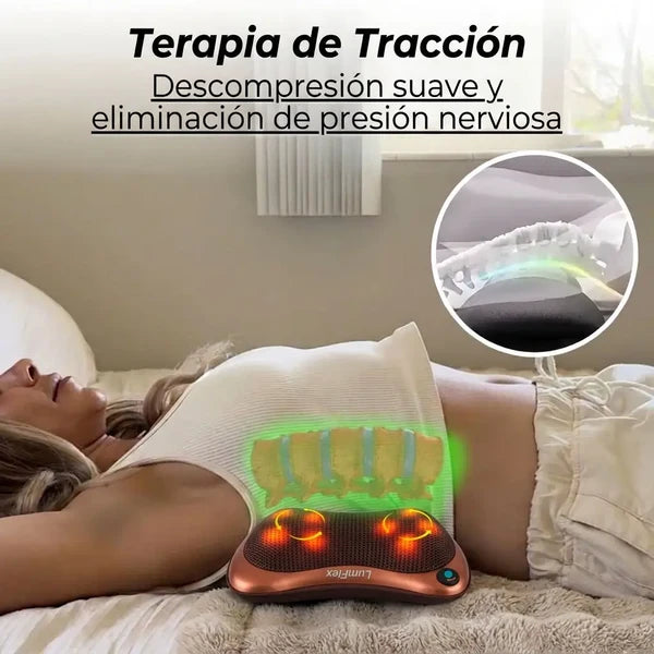 Masajeador con Infrarrojo™ Elimina el dolor por problemas discales y la rigidez matutina sin cirugía, en solo 15 minutos al día