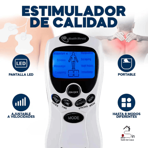 Electrofit 8® Electro Estimulador para Aliviar el Dolor