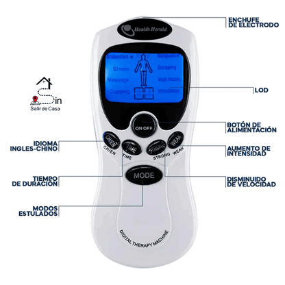 Electrofit 8® Electro Estimulador para Aliviar el Dolor