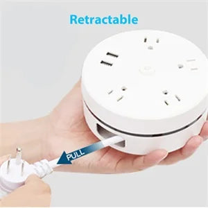 Extensión Multicarga Retráctil 1,8 metros — Carga TODO sin enredos, sin reguero y sin estrés