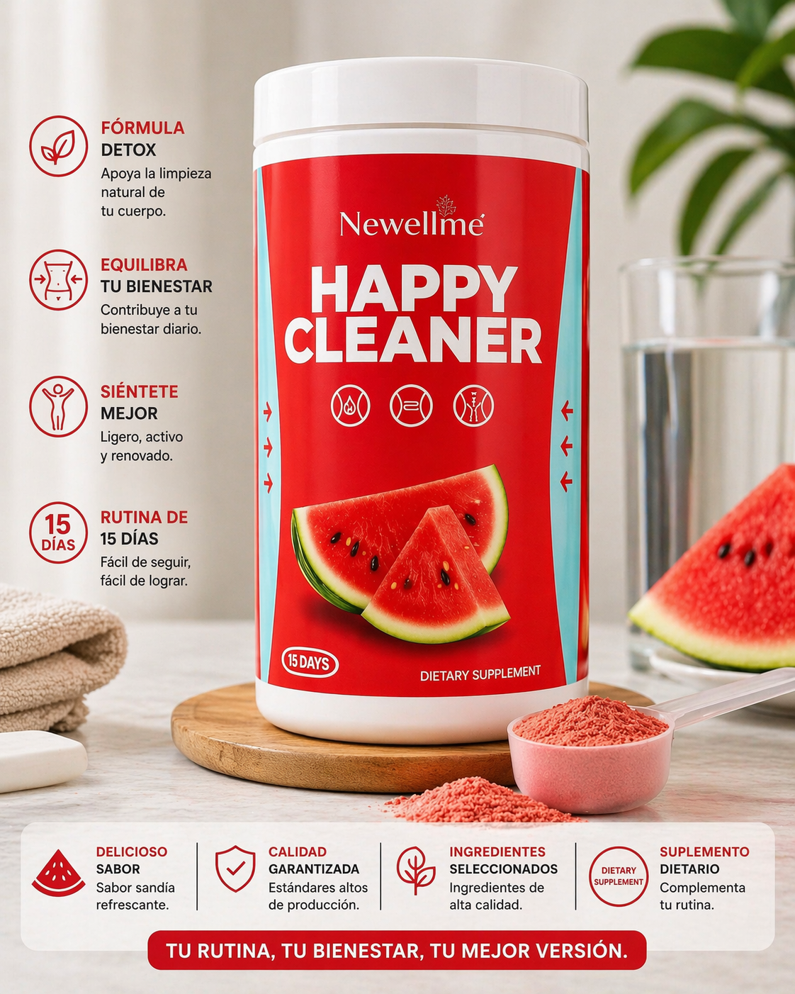 Happy Cleaner™ Vientre plano,desinflama y reduce en solo semanas.