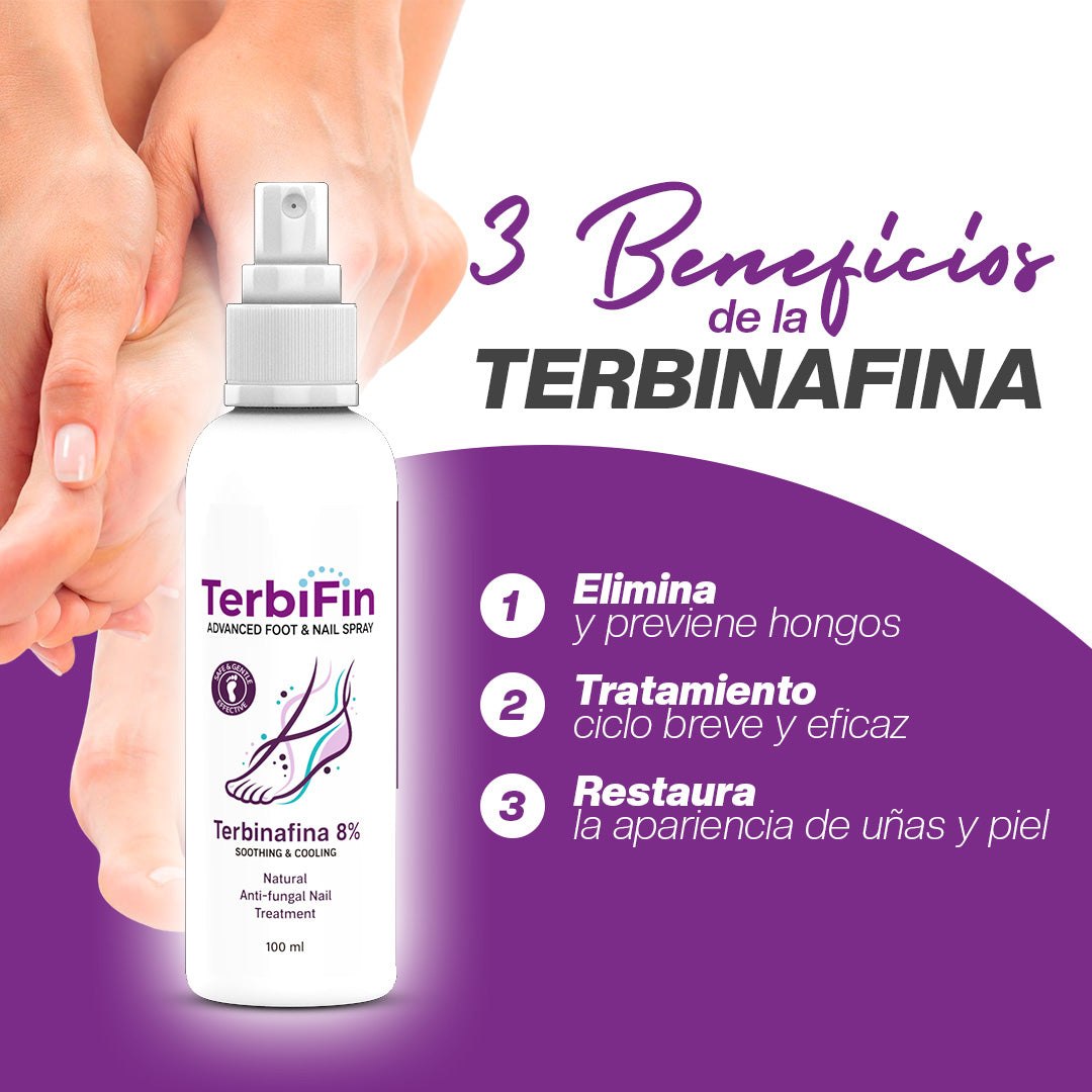 Terbifin™ Spray Antifúngico Avanzado para Pies y Uñas