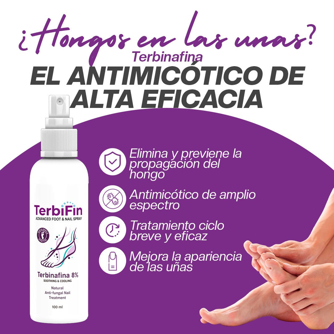 Terbifin™ Spray Antifúngico Avanzado para Pies y Uñas