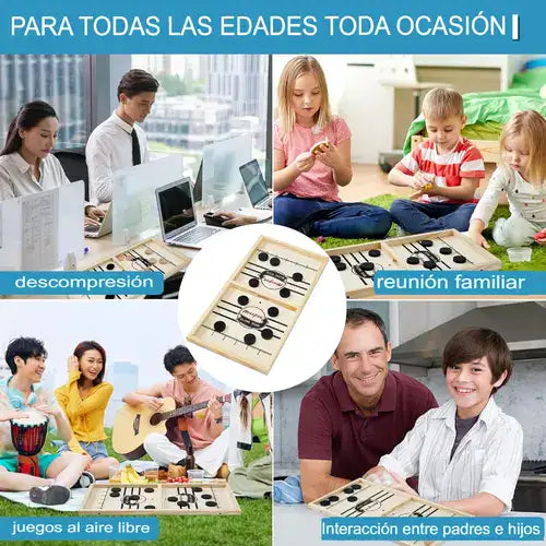 El mejor juego interactivo de todos los tiempos - HOCKEY PUCK - Regalo para familiares, amigos, niños