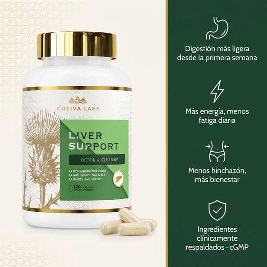 Liver Support™ Limpia, Protege y Fortalece Tu Hígado