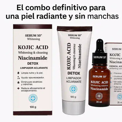 Kit Serum Kojic 35ml + Jabon limpiador Kojic ¡Despídete de las Manchas!