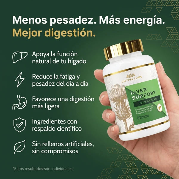 Liver Support™ Limpia, Protege y Fortalece Tu Hígado