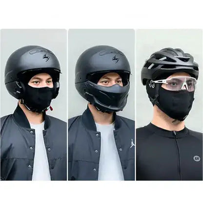 Pasamontaña™ Ciclismo-Moto con protección facial de seda de hielo.