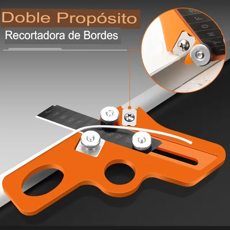 Recortadora de canto™ 2 EN 1 . 📏Bordes perfectos en melamina, PVC, chapa o canto. Sin margen de error.
