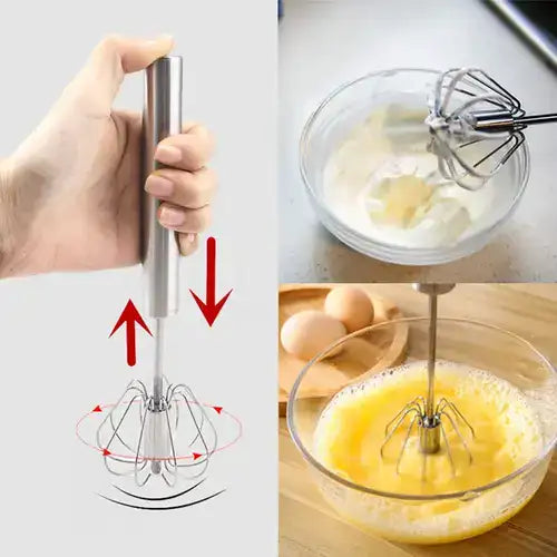 Batidor semiautomático de acero inoxidable™