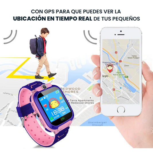 RELOJ INTELIGENTE Q12™ PARA NIÑOS (SU SEGURIDAD ES PRIMERO)