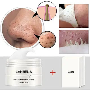 Lanbena®: Mascarilla avanzada  de puntos negros + 60 hojas