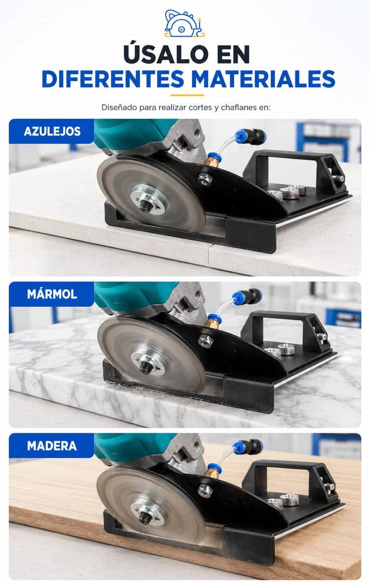 soporte para pulidora™ Cortes perfectos a 45° precisión y acabado profesional