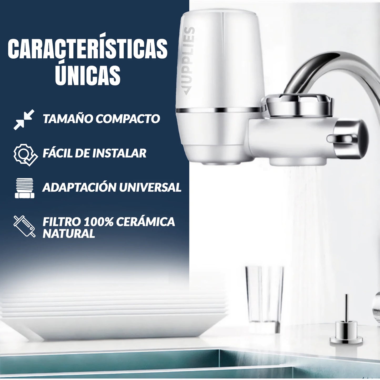 FILTRO PURIFICADOR DE AGUA PARA GRIFO  7 NIVELES ™