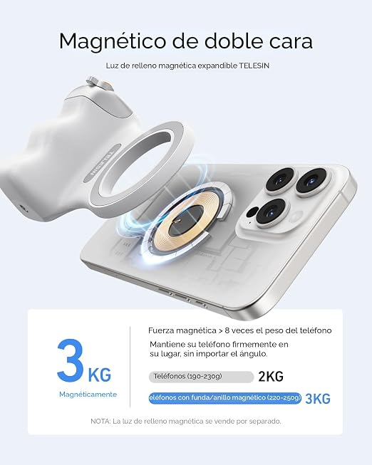 Grif Magnetico selfies y videos para iPhone y Android ™