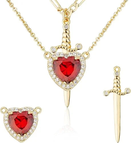 Collar HeartBlade + Collar Espada de Regalo🎁+Caja de regalo