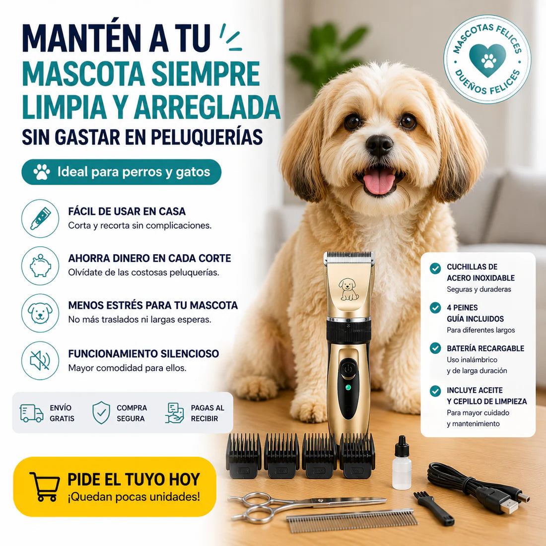 Maquina Corta Pelo Para Mascotas™