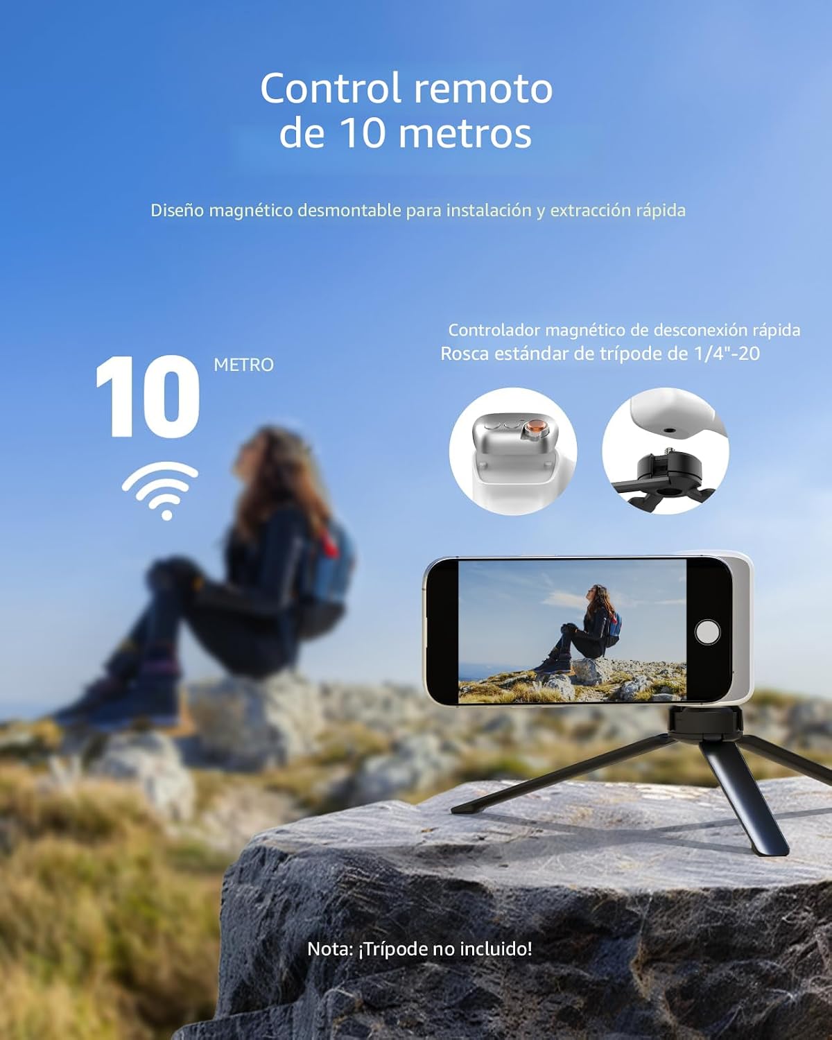 Grif Magnetico selfies y videos para iPhone y Android ™
