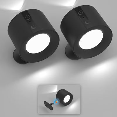 Lámpara de pared táctil recargable giratoria de 360°™ con fuente de luz de doble cara + 🎁Control