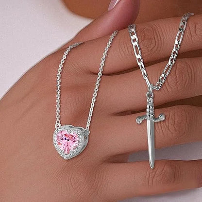 Collar HeartBlade + Collar Espada de Regalo🎁+Caja de regalo