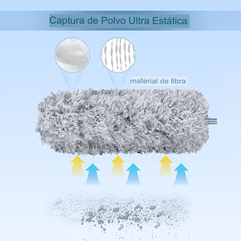 Plumero de microfibra con extensión™Perfecta para alcanzar zonas altas o difíciles.