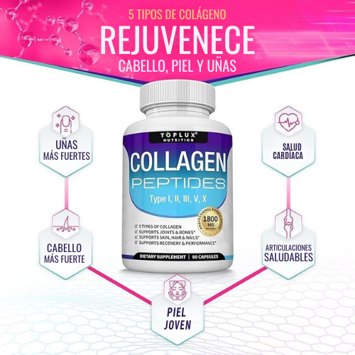 COLLAGEN PEPTIDES 1800mg™ - PIEL HERMOSA Y ARTICULACIONES SIN DOLOR