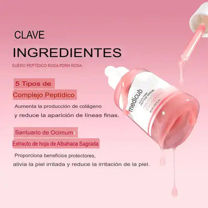 Medicube PDRN®  (ADN de salmón) Suero de péptido rosa - 30 ml