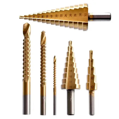 SET X 6 BROCAS ESCALONADAS  DE TITANIO™