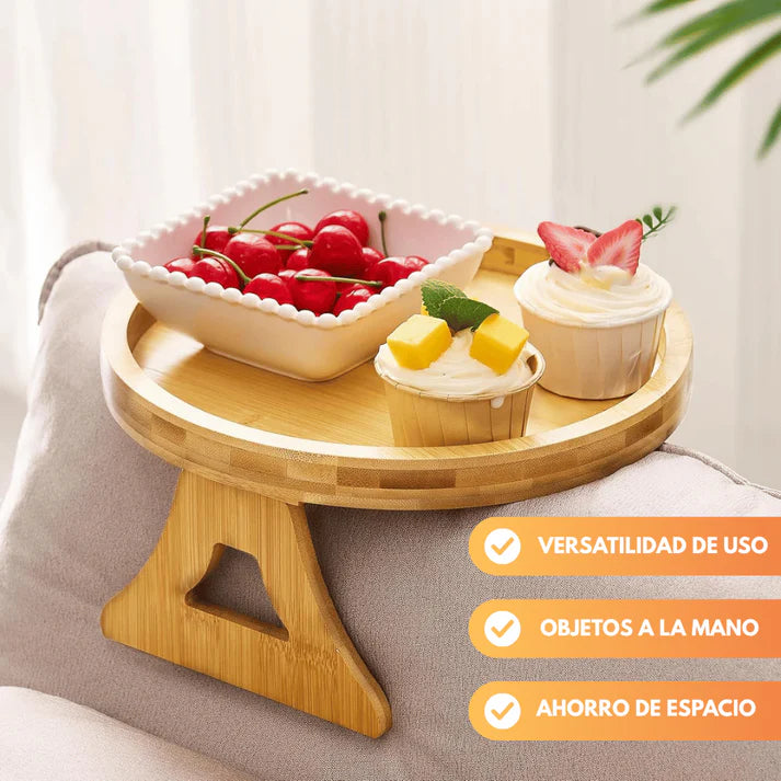 Bandeja Plegable para Reposabrazos – Tu mini mesa sobre el sofá 😎