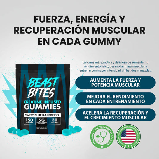 Gomitas de creatina Beast Bite™ – Energía y fuerza en cada gomita
