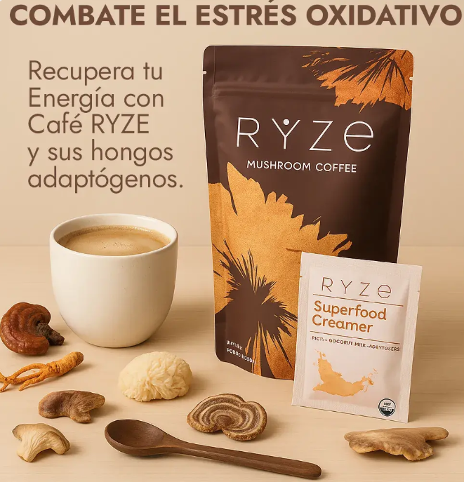 Café RYZE™ Sana tu cuerpo y tu mente.